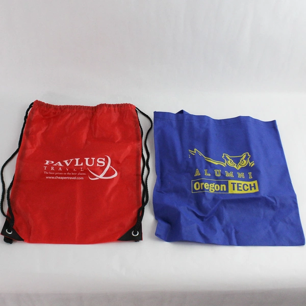 Lot of 7 Varying Brands 6 Reusable Shopping Totes and 1 Draw String Backpack 