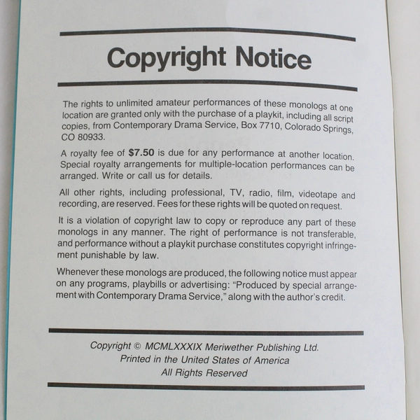 We The Real People Rachael C. Burchard Three Monolog Characterizations for Women