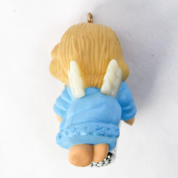 Vintage Resin Christmas Ornament Angel Holding A Thimble Full Of Stars