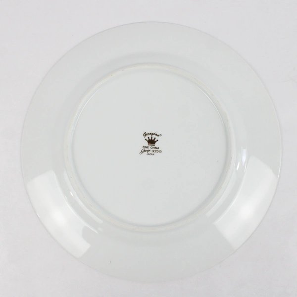 Georgian Fine China Happy Anniversary Decorative Plate 10.25" Chrysanthemums