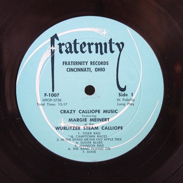 Margie Meinert Crazy Calliope Music 1957 Vinyl LP Fraternity F-1007