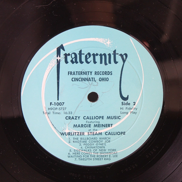 Margie Meinert Crazy Calliope Music 1957 Vinyl LP Fraternity F-1007