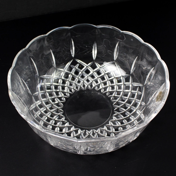 Royal Crystal Rock Opera Lead Crystal Bowl 8.75" Clear Original Box