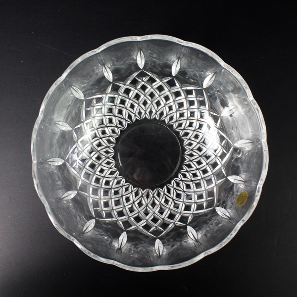 Royal Crystal Rock Opera Lead Crystal Bowl 8.75" Clear Original Box