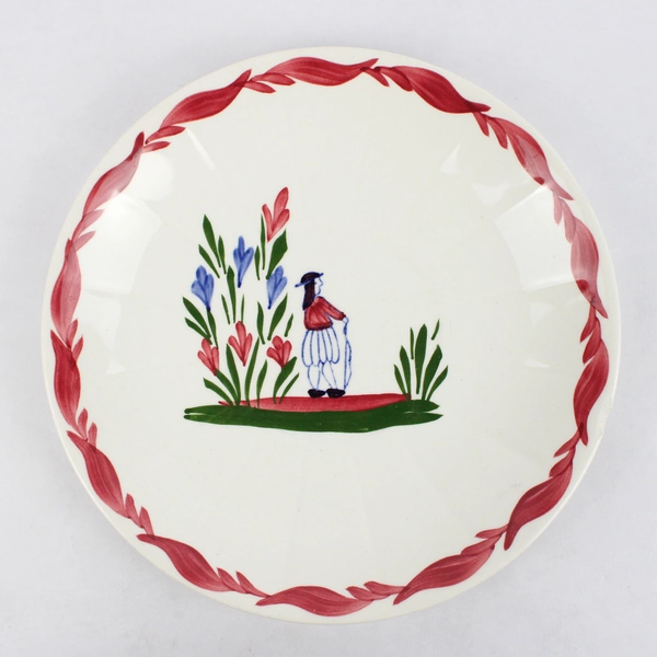Peasant Village France Pattern PVF14 Ceramic Plate 7.5" Diameter