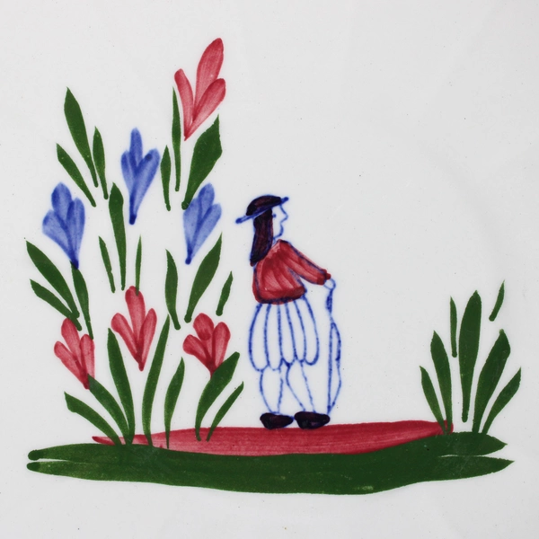 Peasant Village France Pattern PVF14 Ceramic Plate 7.5" Diameter