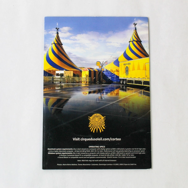Corteo Cirque Du Soleil CD-ROM 2005 - Pre-Owned, Collectible, Untested