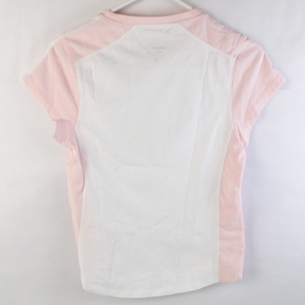 Zorrel Pink & White Help Our Planet Earth Athletic T-Shirt Women's Size Medium