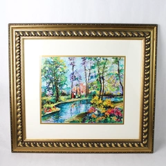 Dimitri Polak "Afternoon Picnic" 167/395 Framed Serigraph Signed Numbered COA