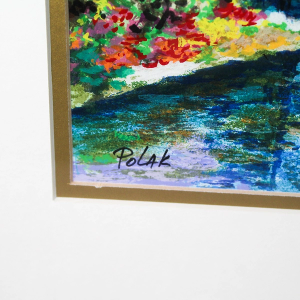 Dimitri Polak "Afternoon Picnic" 167/395 Framed Serigraph Signed Numbered COA