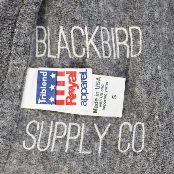 Triblend Royal Apparel Gray Honeycomb Graphic T-Shirt Women's Small