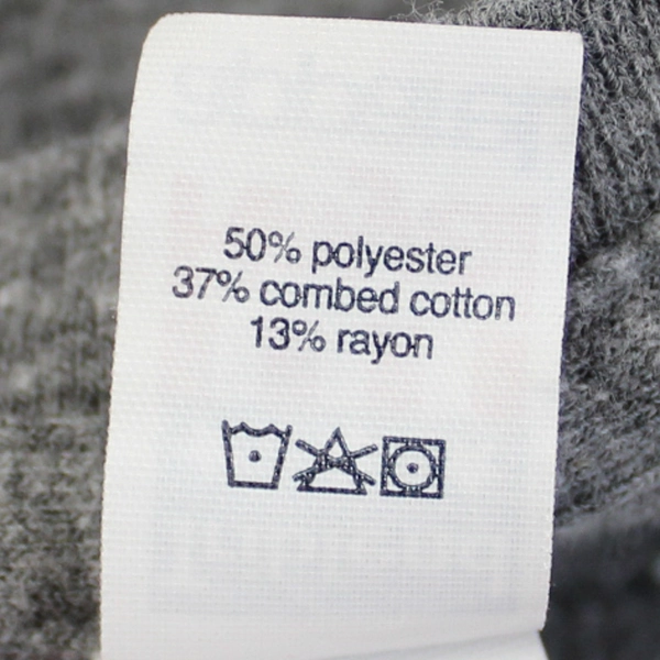 Triblend Royal Apparel Gray Honeycomb Graphic T-Shirt Women's Small