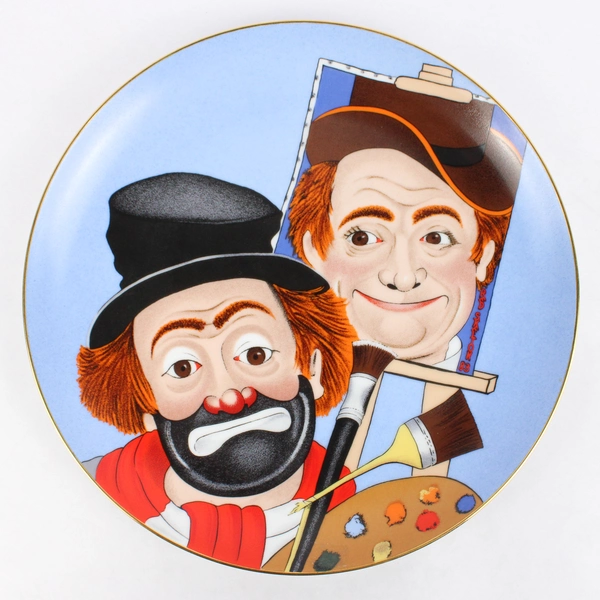 Armstrong Red Skelton 'Seventy Years Young' Clown Art Collectible Plate 10"