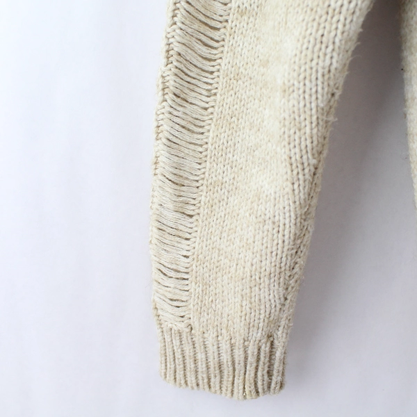 H&M Divided Women's Cream Beige Knit Sweater Size L