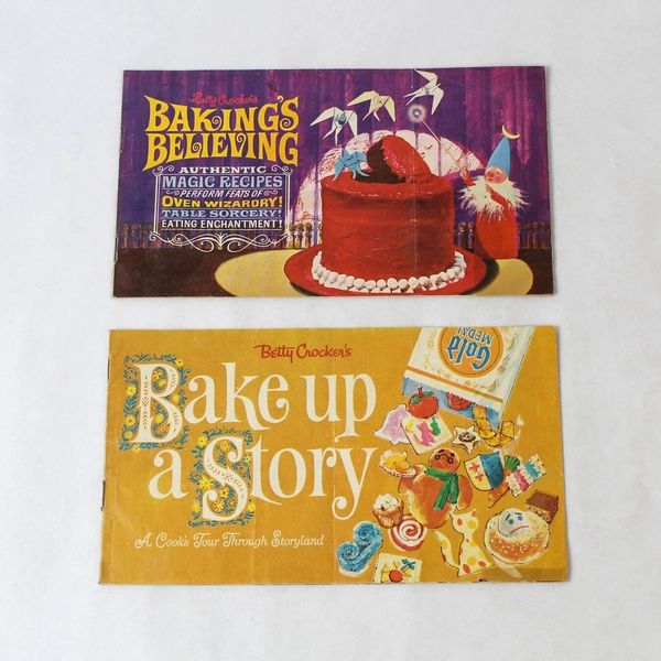 Lot of 2 Vintage 1963 Betty Crocker Recipe Booklets for Whimsical Cooking