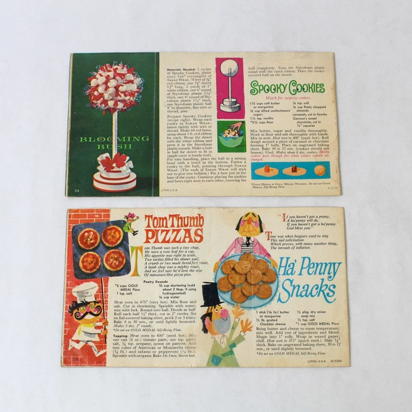 Lot of 2 Vintage 1963 Betty Crocker Recipe Booklets for Whimsical Cooking