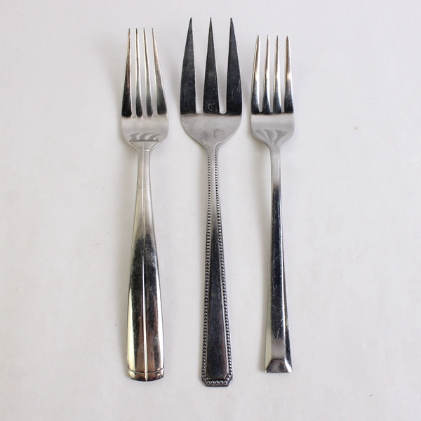 Lot of 11 Mismatched Flatware Stainless Steel Forks Various Types