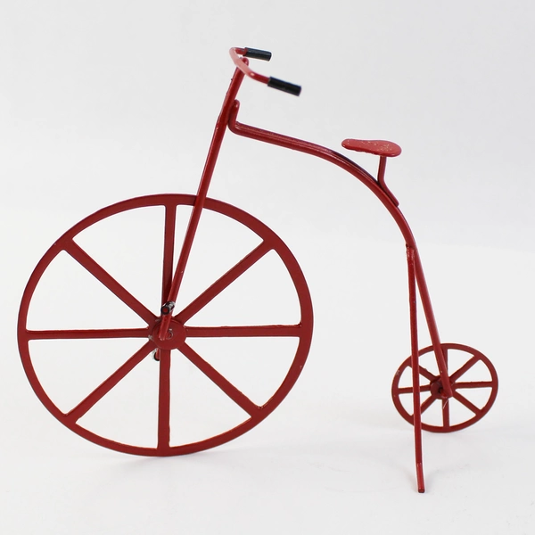 Vintage 1980 Just Ducky Christmas Duck Riding Old-School Bicycle Figurine