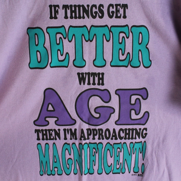 Platinum Plus Purple XL Funny Cotton Blend T-Shirt 