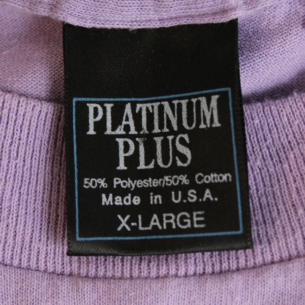 Platinum Plus Purple XL Funny Cotton Blend T-Shirt 
