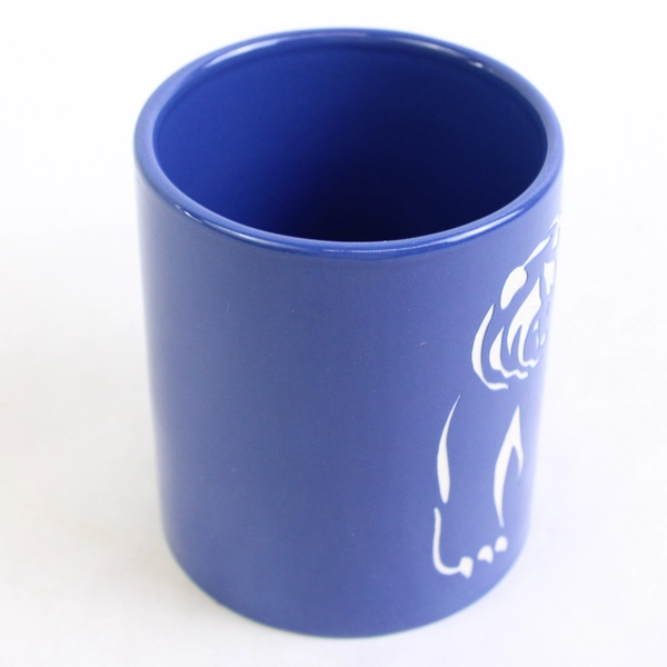 Blue Alaska souvenir Coffee Mug engraved White Grizzly Bear