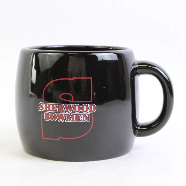 Black Sherwood High School Bowmen Ceramic Souvenir Mug High School
