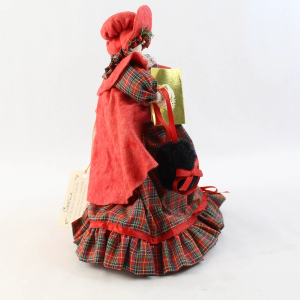 Vintage 1980 Just Ducky Victorian-Style Christmas Caroler Figurine Flawed