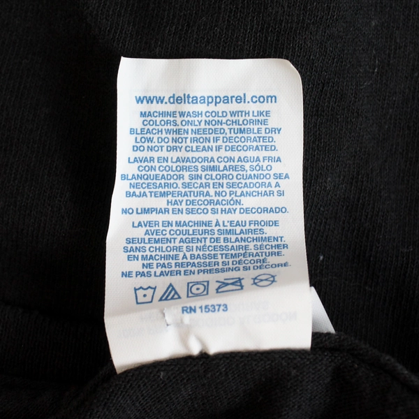 Delta Pro Weight Adult XL Hashtag Selfie T-shirt in Black 100% Preshrunk Cotton