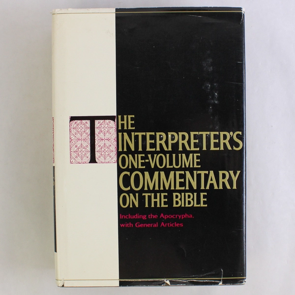 The Interpreter's One-Volume Commentary On The Bible 1971 Hardcover Dust Jacket