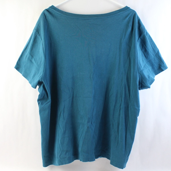 Venezia Blue Relaxed Fit T-Shirt Bedazzled Rhinestone Women's Plus Size 22/24