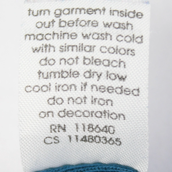 Venezia Blue Relaxed Fit T-Shirt Bedazzled Rhinestone Women's Plus Size 22/24