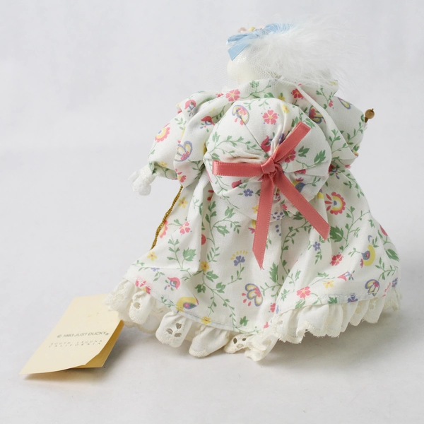 1983 Just Ducky Figurine Little Bo-Peep With Umbrella Ceramic Face 