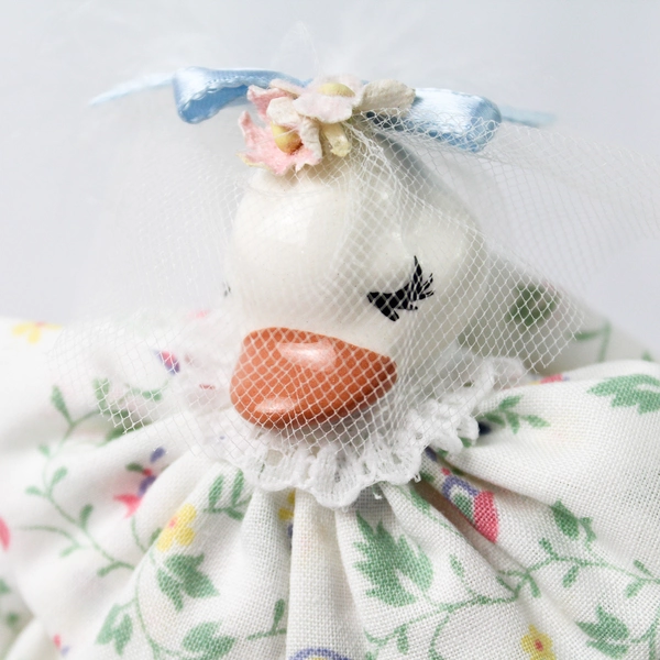 1983 Just Ducky Figurine Little Bo-Peep With Umbrella Ceramic Face 