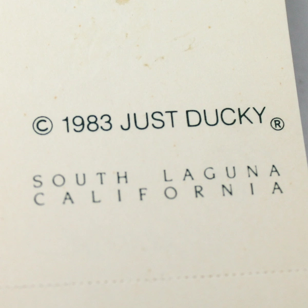 1983 Just Ducky Figurine Little Bo-Peep With Umbrella Ceramic Face 