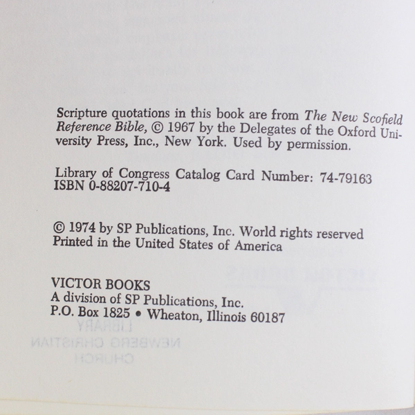 The Art of Staying Off Dead-End Streets by Richard W De Haan 1974 PB Ex-Library