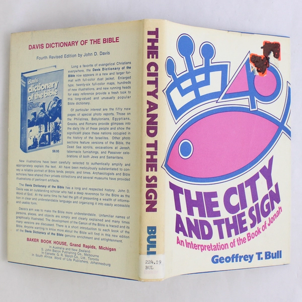 The City and The Sign by Geoffrey T Bull 1970 Hardcover DJ 1st Ed Ex-Library