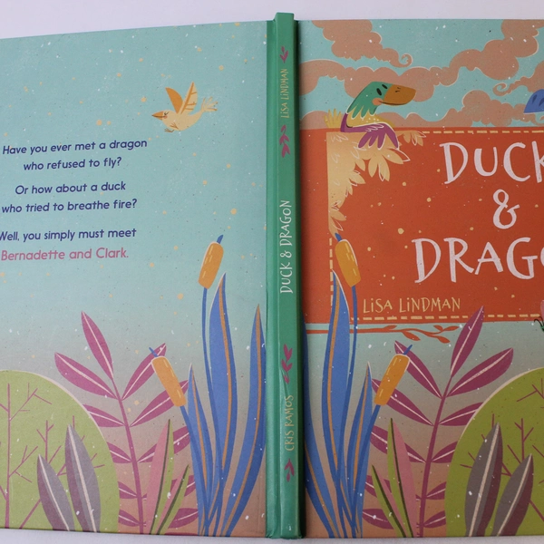 Duck & Dragon by Lisa Lindman 2021 Hardcover Children's Book