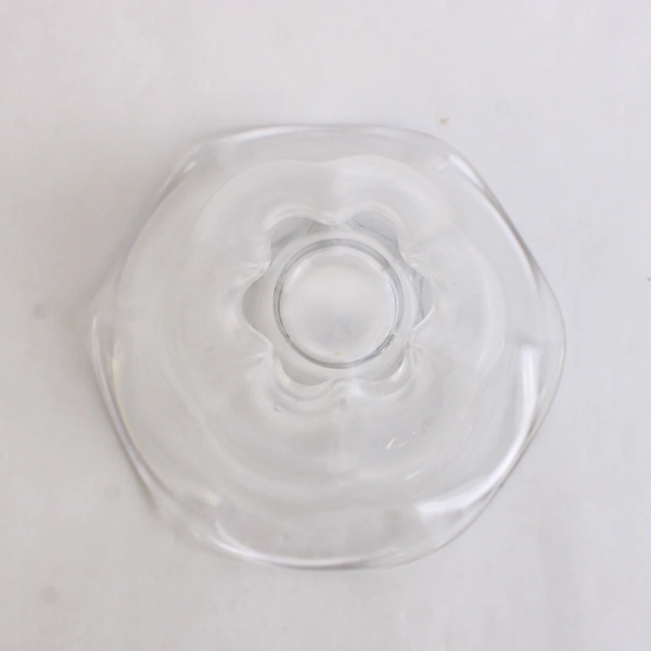 Unmarked Clear Glass Fruit Dessert Bowl Scalloped Edge Simple 2.75" Tall