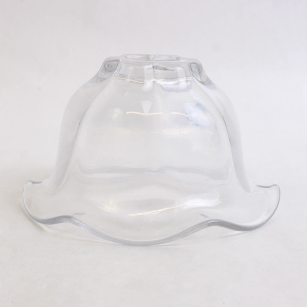Unmarked Clear Glass Fruit Dessert Bowl Scalloped Edge Simple 2.75" Tall