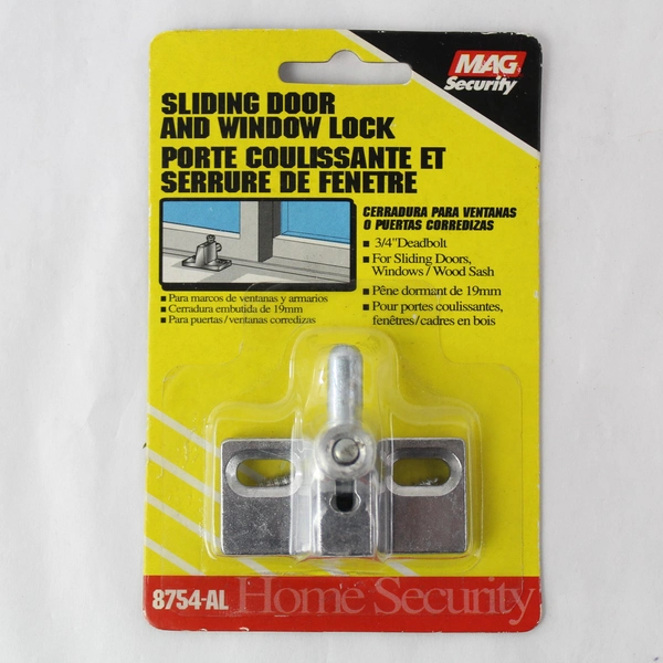 Lot of 2 MAG Security Sliding Door & Window Locks Model 8754 AL - New in Box