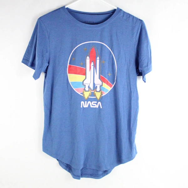 Mad Enging Blue NASA T-shirt Youth Size Large 11/13