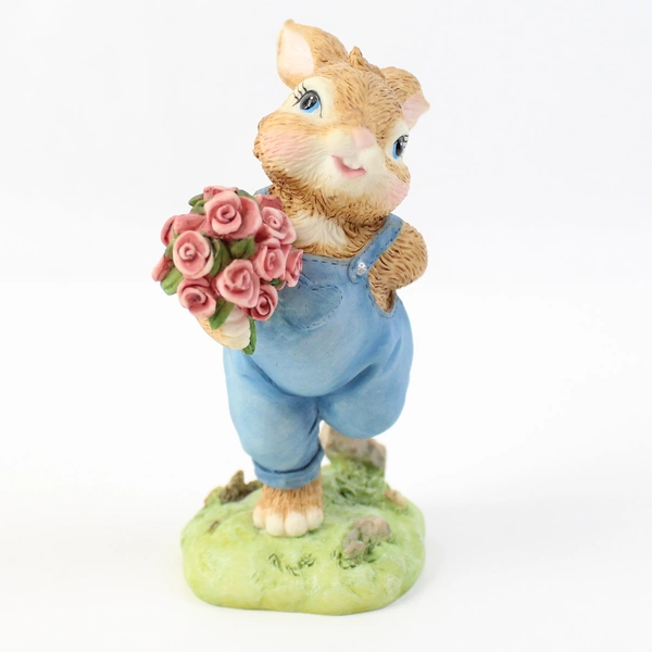 Set of 2 Second Nature Design Bunny Tales Figurines 1997/1998