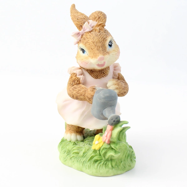 Set of 2 Second Nature Design Bunny Tales Figurines 1997/1998