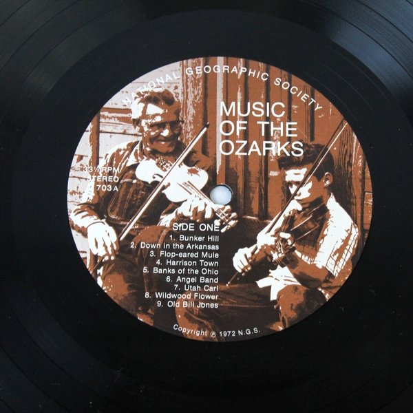 Music Of The Ozarks 1972 National Geographic LP Record Album - Pre-Owned