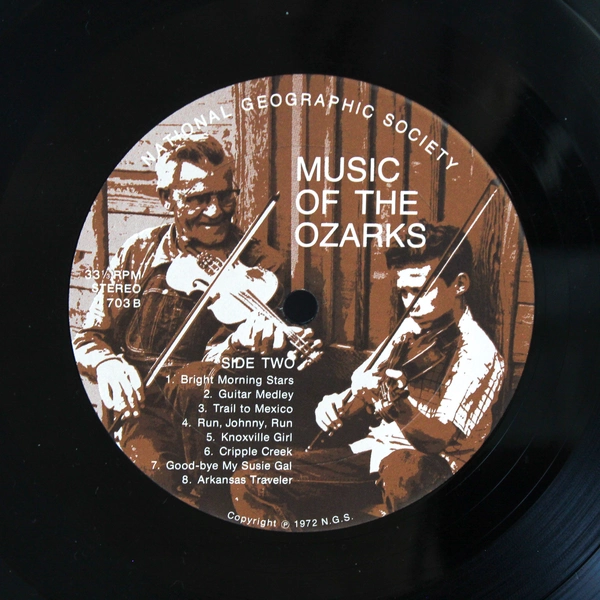Music Of The Ozarks 1972 National Geographic LP Record Album - Pre-Owned