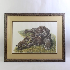 A Time For Love by Mark Hallett 1992 Artist's Proof Print 27/100 Smilodon Art