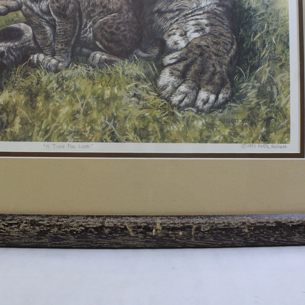 A Time For Love by Mark Hallett 1992 Artist's Proof Print 27/100 Smilodon Art