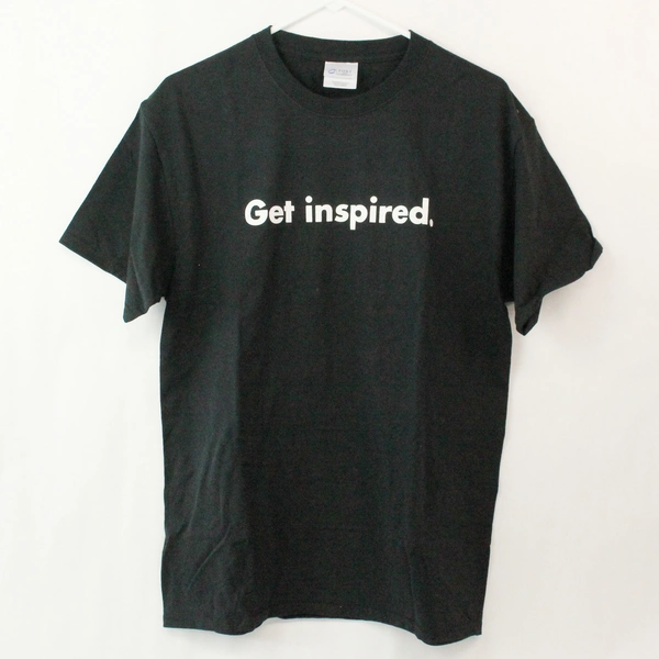 Port & Company Get Inspired Black T-shirt Adult Size S - Good Condition