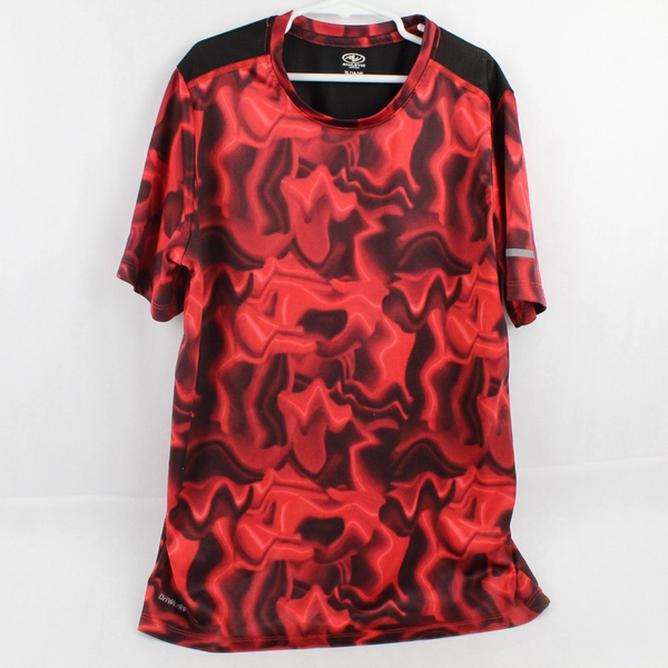 Athletic Works DriWorks Red and Black Vented T-Shirt Boys' XL 14-16