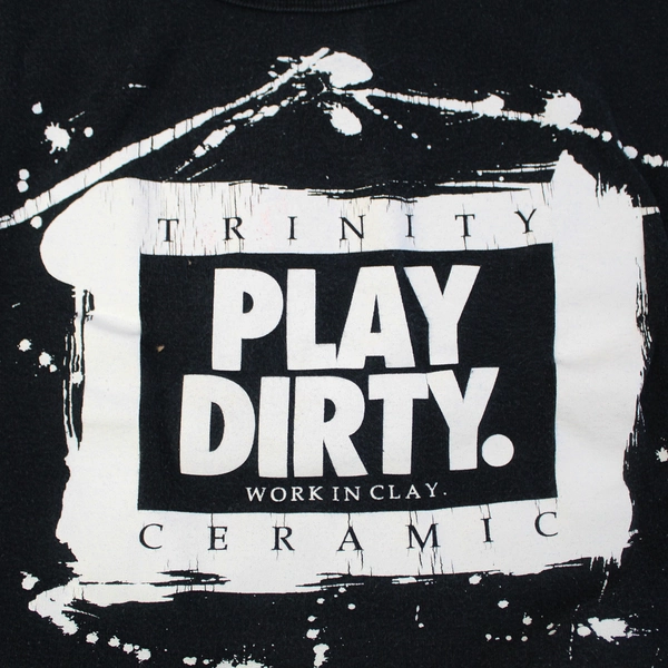 Anvil Trinity Ceramic Supply Black Graphic Cropped Tank Top Women's Size Large